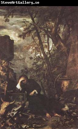 Salvator Rosa Democritus in Meditation (mk08)